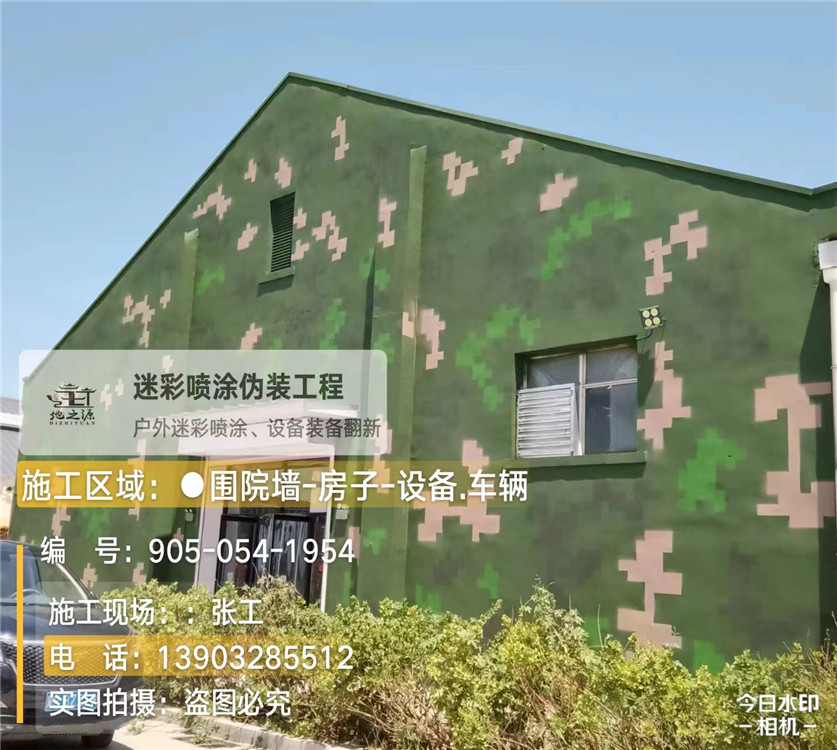 临汾外墙数码迷彩漆施工报价清单(100㎡标准墙面测算)